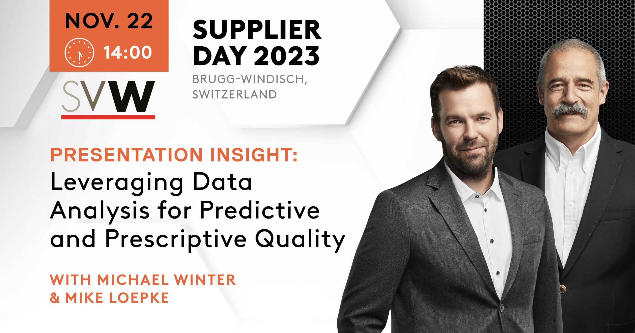 Digitalization: Predictive & Prescriptive Quality at SVW Supplier Day 2023